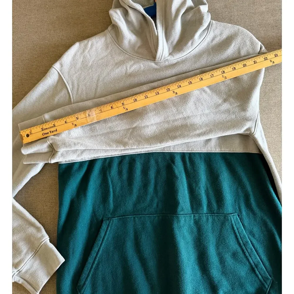 Under Armour Youth XL ColdGear Hoodie - Two-Tone Gray & Teal - Camo Big Logo